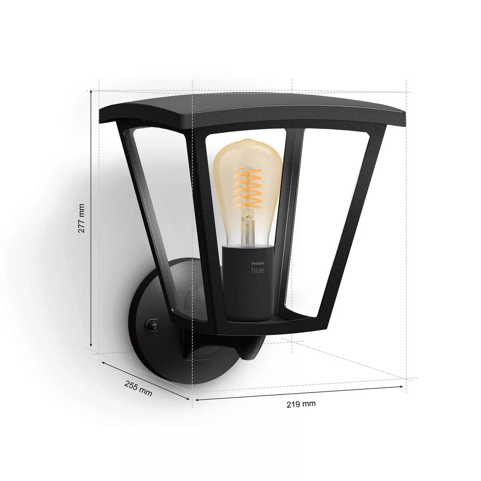 Philips Hue Inara LED-Außenwandleuchte, schwarz günstig online kaufen
