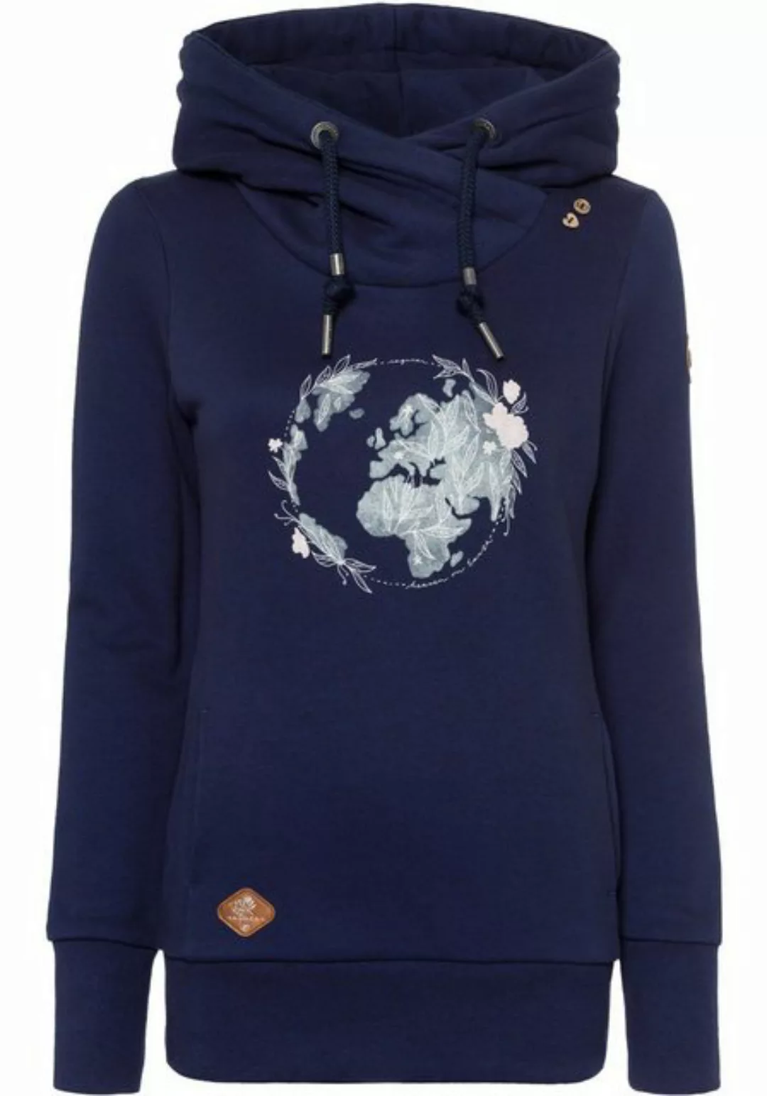 Ragwear Sweater GRIPY BUTTON WORLD O Kapuzensweatshirt mit Statement-Front- günstig online kaufen