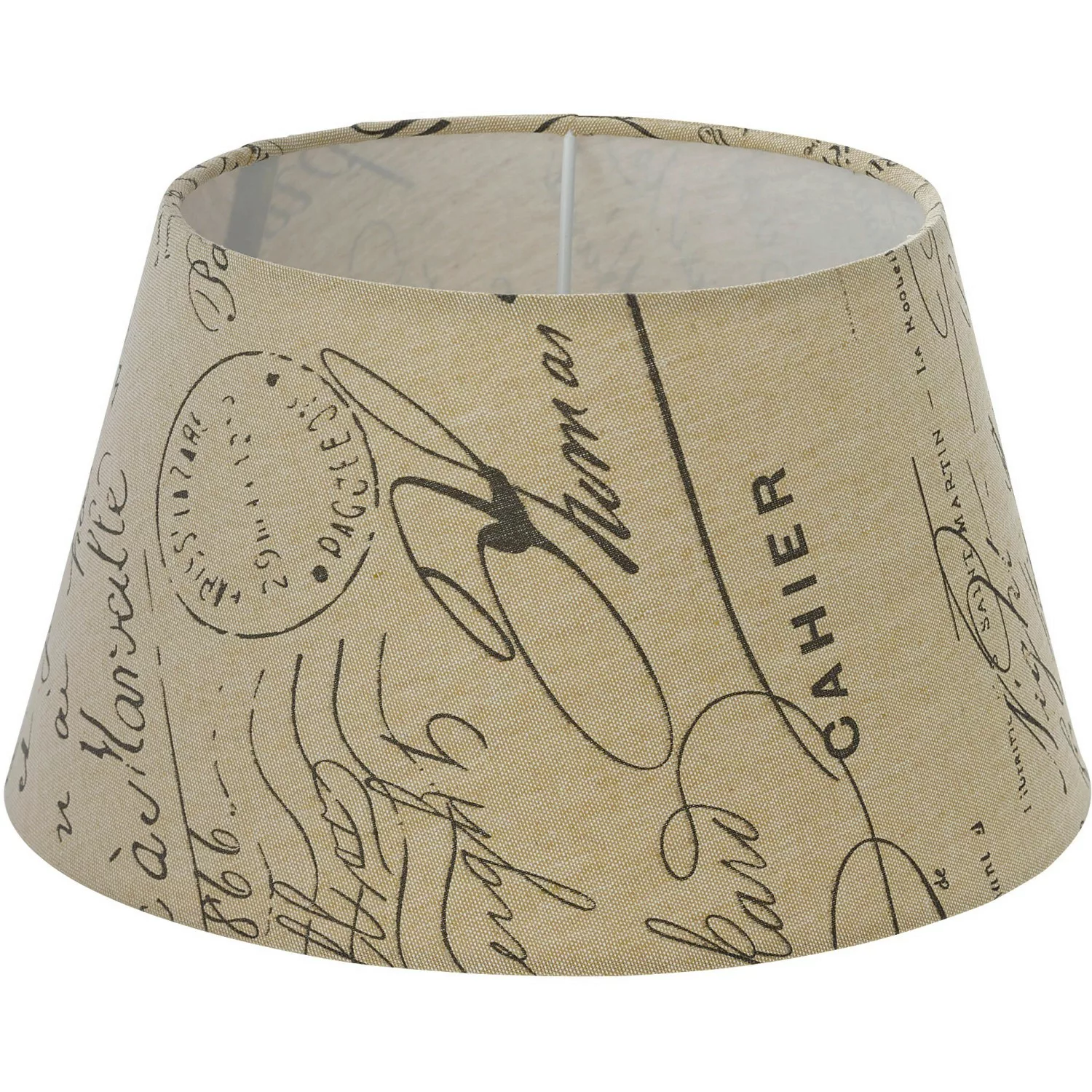 Eglo Lampenschirm 1+1 Vintage Weiß-Braun Ø 25 cm günstig online kaufen