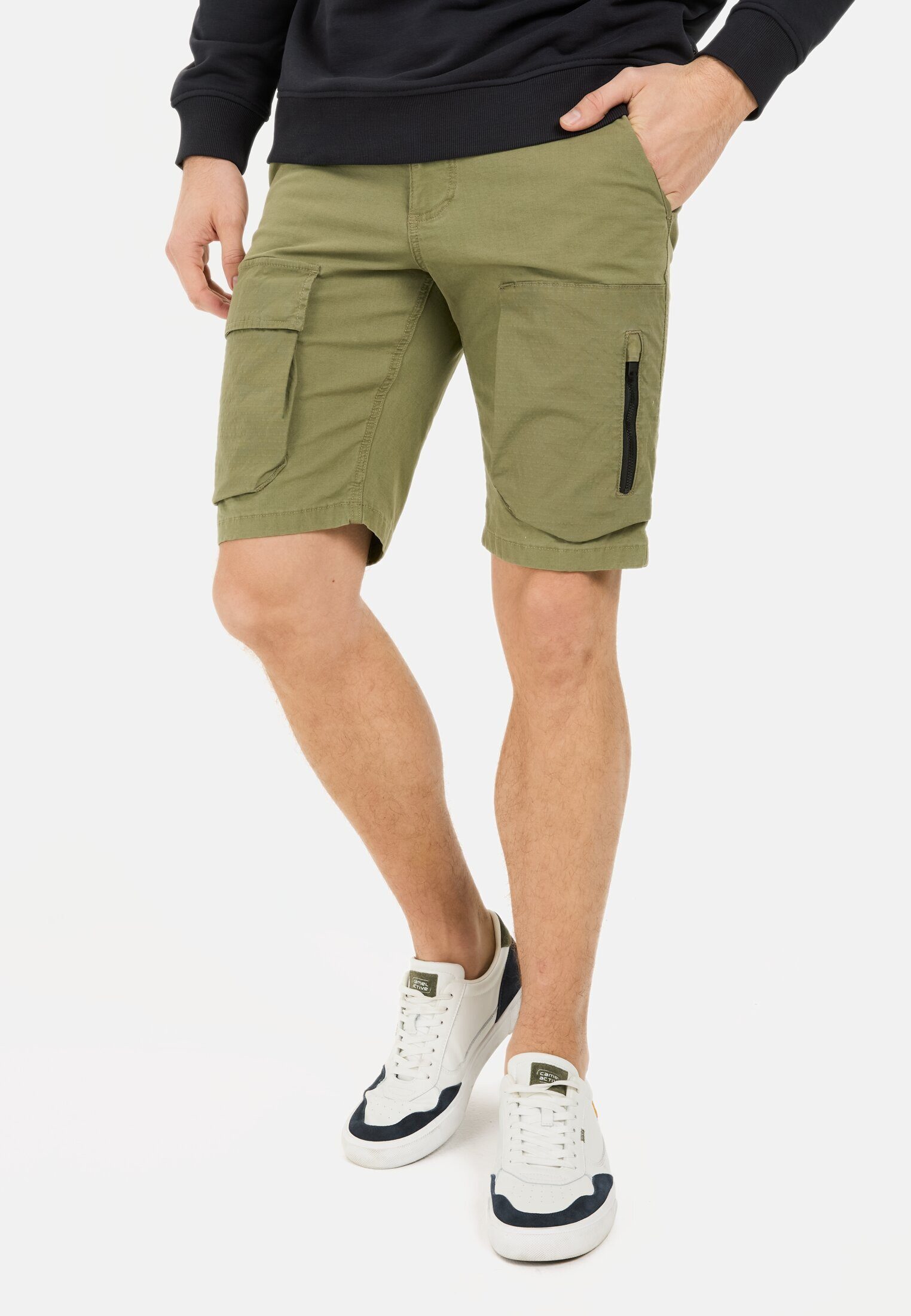 camel active Cargoshorts mit Ripstop-Kontrast günstig online kaufen