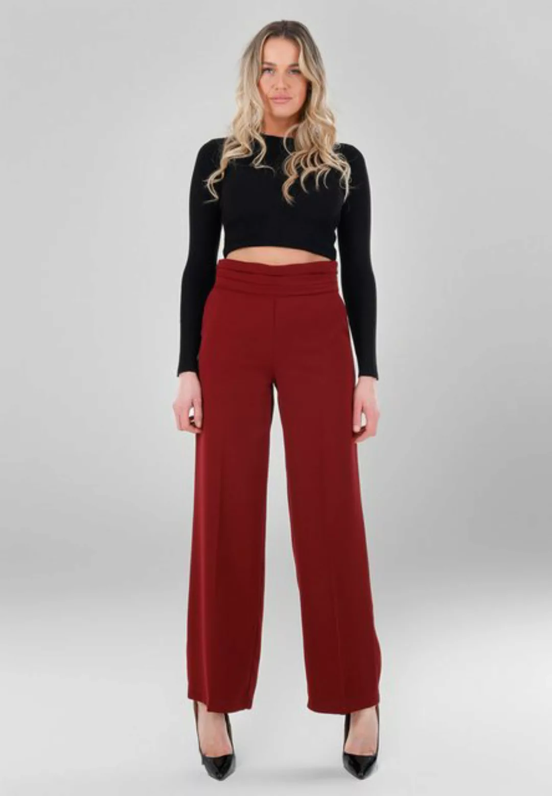 YC Fashion & Style Marlene-Hose Elegante High-Waist... Weit geschnitten & s günstig online kaufen