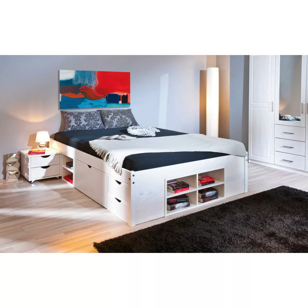 ebuy24 Bett Till Bett 140 x 190 cm inkl. 2 Lattenroste weiß. (1-tlg) günstig online kaufen