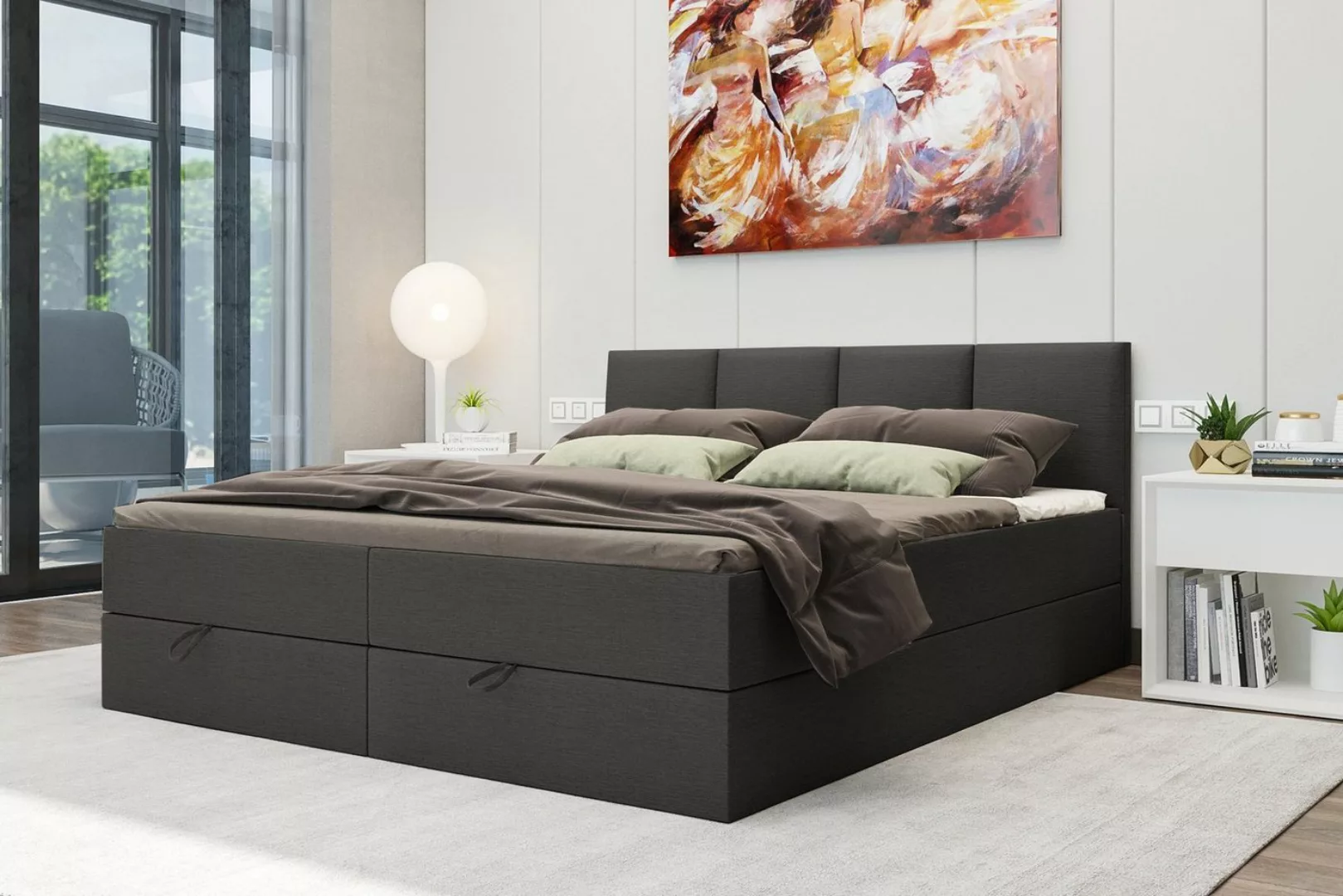 Stylefy Boxspringbett Alvaro (Schlafzimmerbett, Bett), 140/160/180x 200 cm, günstig online kaufen