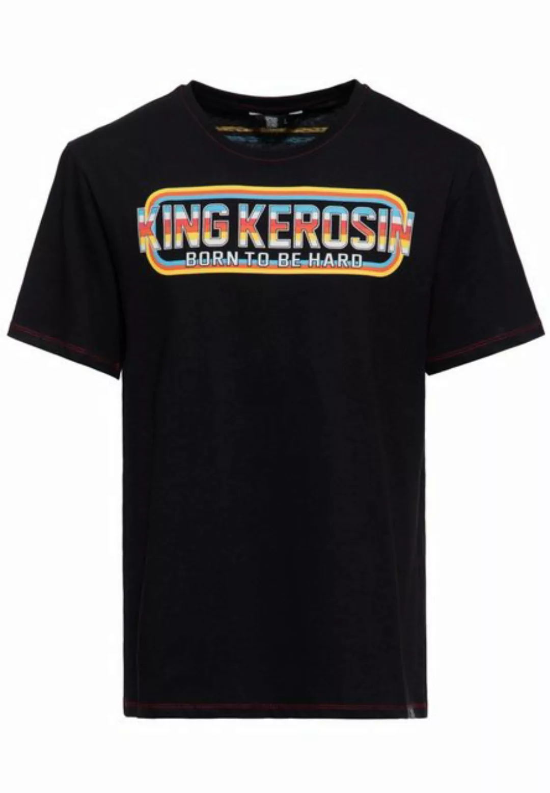 KingKerosin Print-Shirt Born to be Hard (1-tlg) mit Retro Style Oldschool D günstig online kaufen