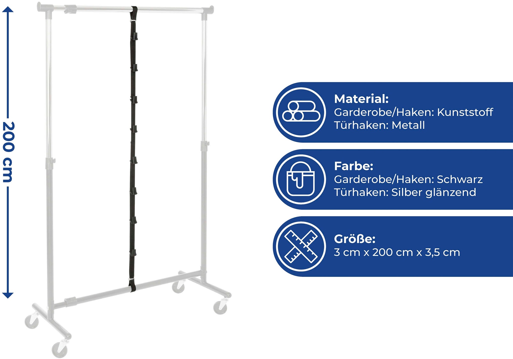 Maximex Ablageelement "Taschengarderobe", 2er-Set, inkl. Haken für Türbreit günstig online kaufen