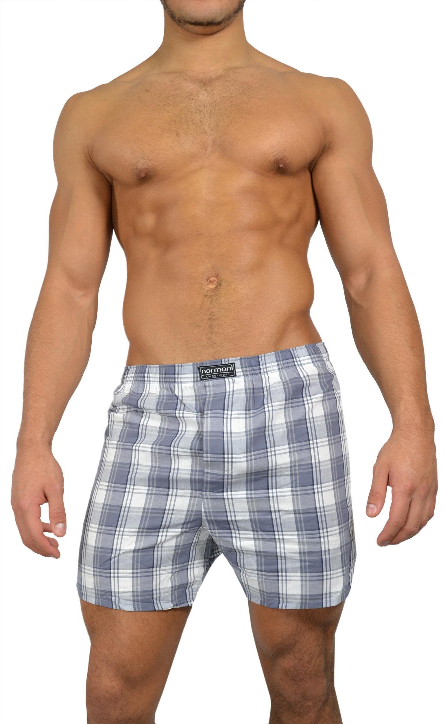 normani Boxershorts 3 Stück Herren Web günstig online kaufen