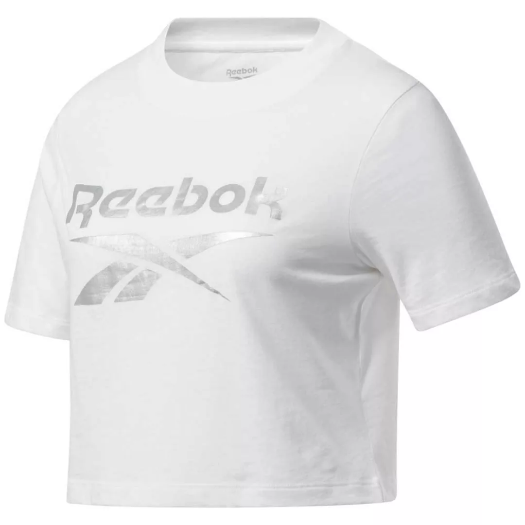 Reebok Ri Crop Kurzärmeliges T-shirt XS White / Matte Silver günstig online kaufen