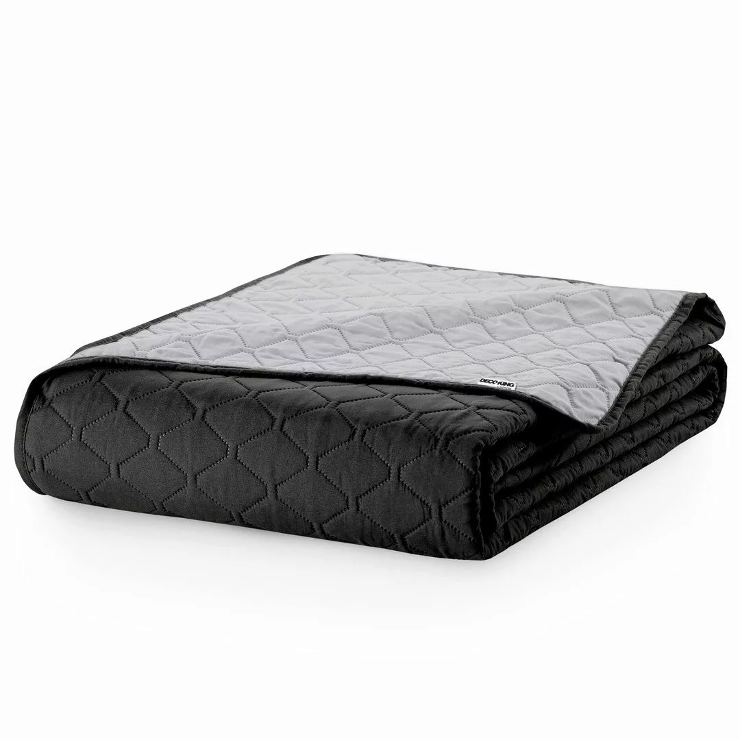 DecoKing Tagesdecke Bettüberwurf mit Uni Wendedesign günstig online kaufen
