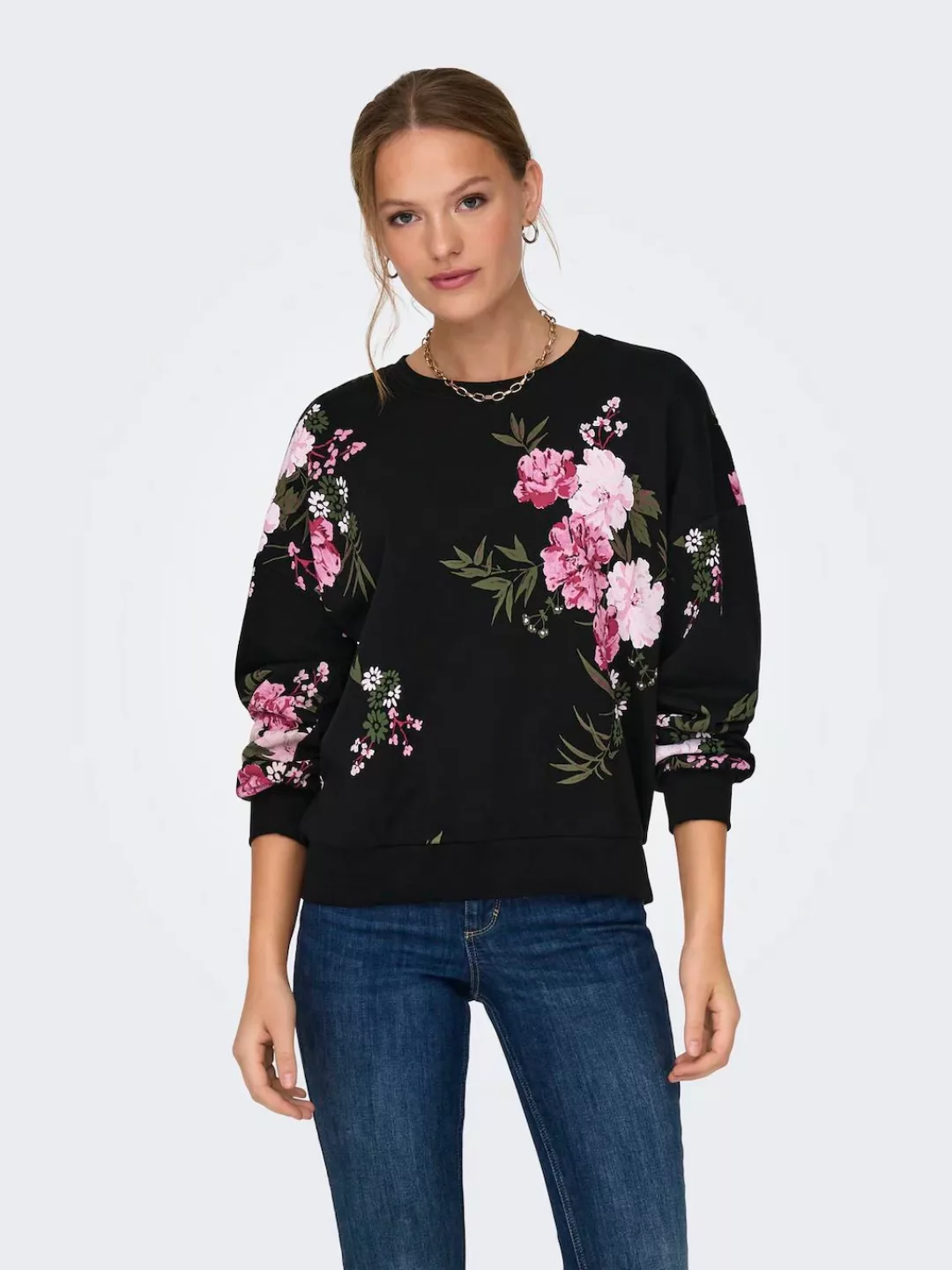 ONLY Sweatshirt "ONLWANTED L/S AOP FLOWERS SWEAT CS JRS" günstig online kaufen