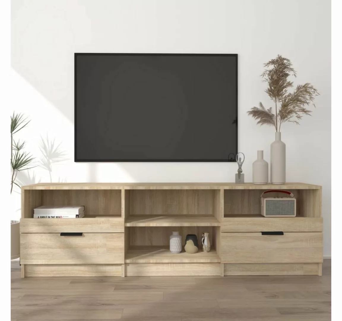 furnicato TV-Schrank Sonoma-Eiche 150x33,5x45 cm Holzwerkstoff günstig online kaufen