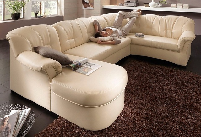 DOMO collection Wohnlandschaft "Papenburg, zeitlose Rückensteppung, elegant günstig online kaufen
