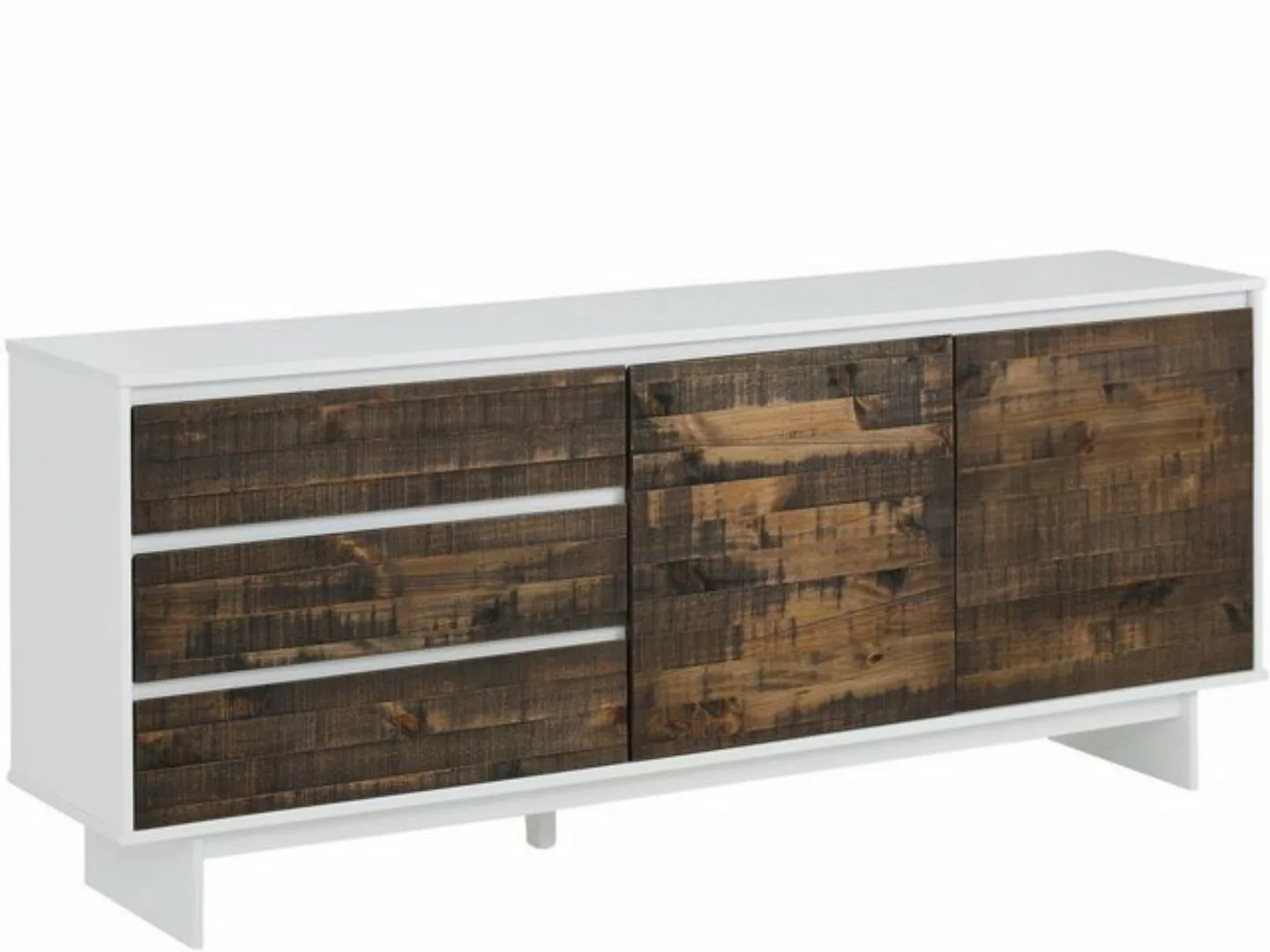 loft24 Mehrzweckschrank Marcy Sideboard aus Kiefer mit fühlbarer Holzstrukt günstig online kaufen