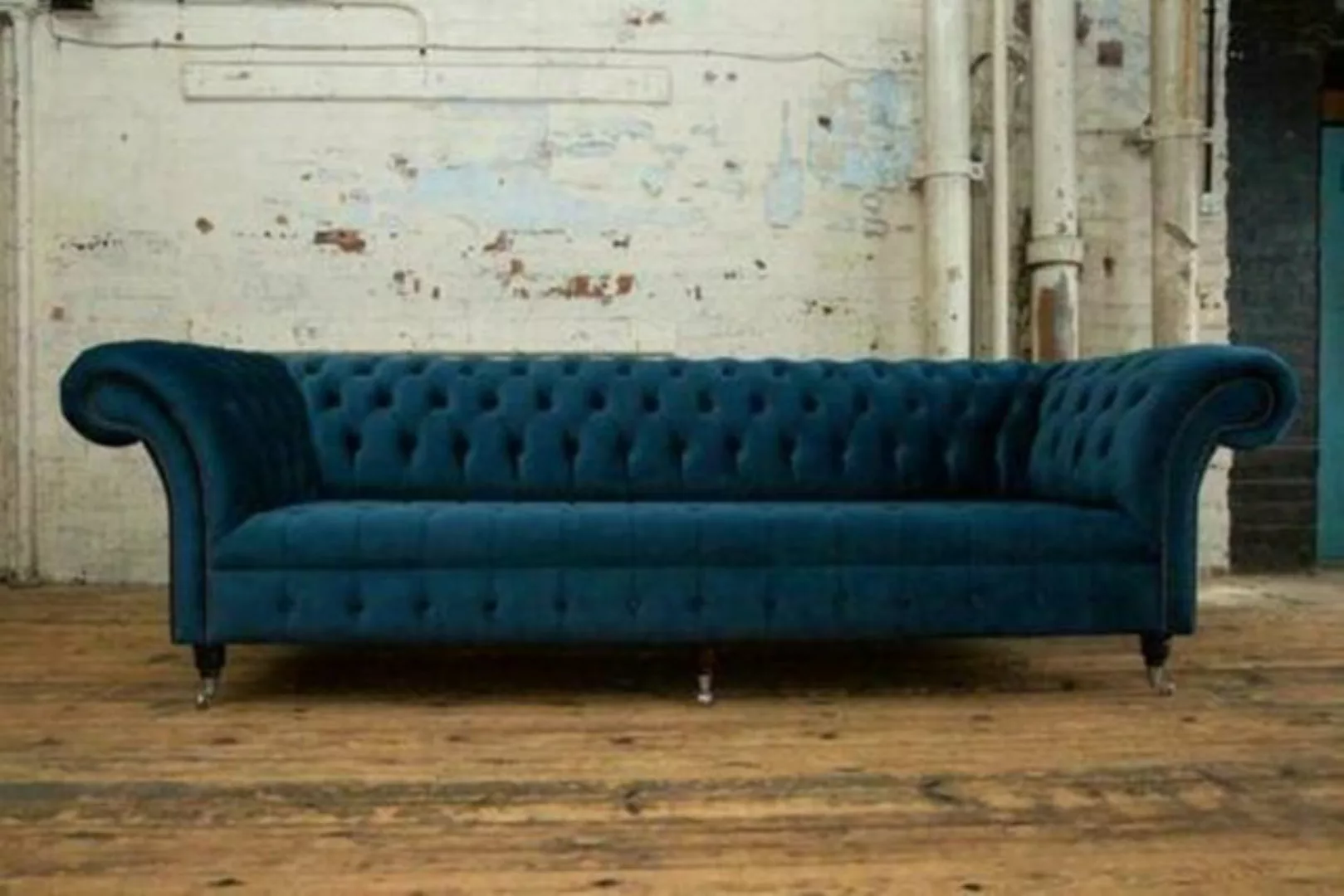 JVmoebel Chesterfield-Sofa, Chesterfield Big Textil Design Wohnzimmer Couch günstig online kaufen