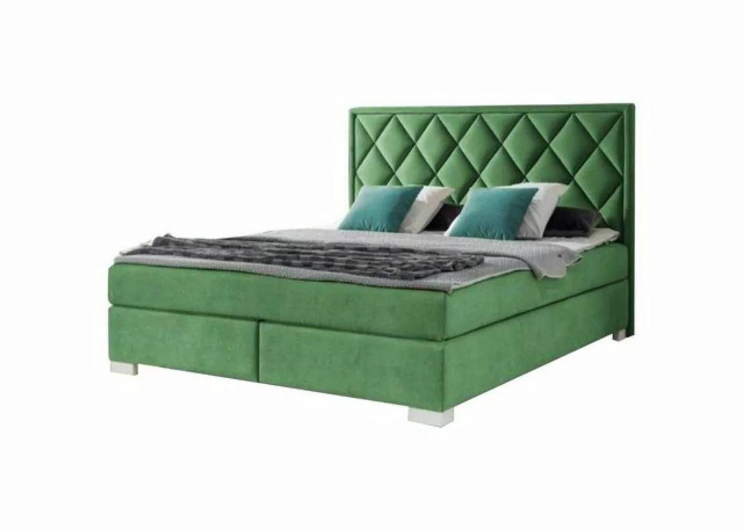 Xlmoebel Bett Luxus Bett 180x200 Gelb Samt Textil Modern Design Schlafzimme günstig online kaufen