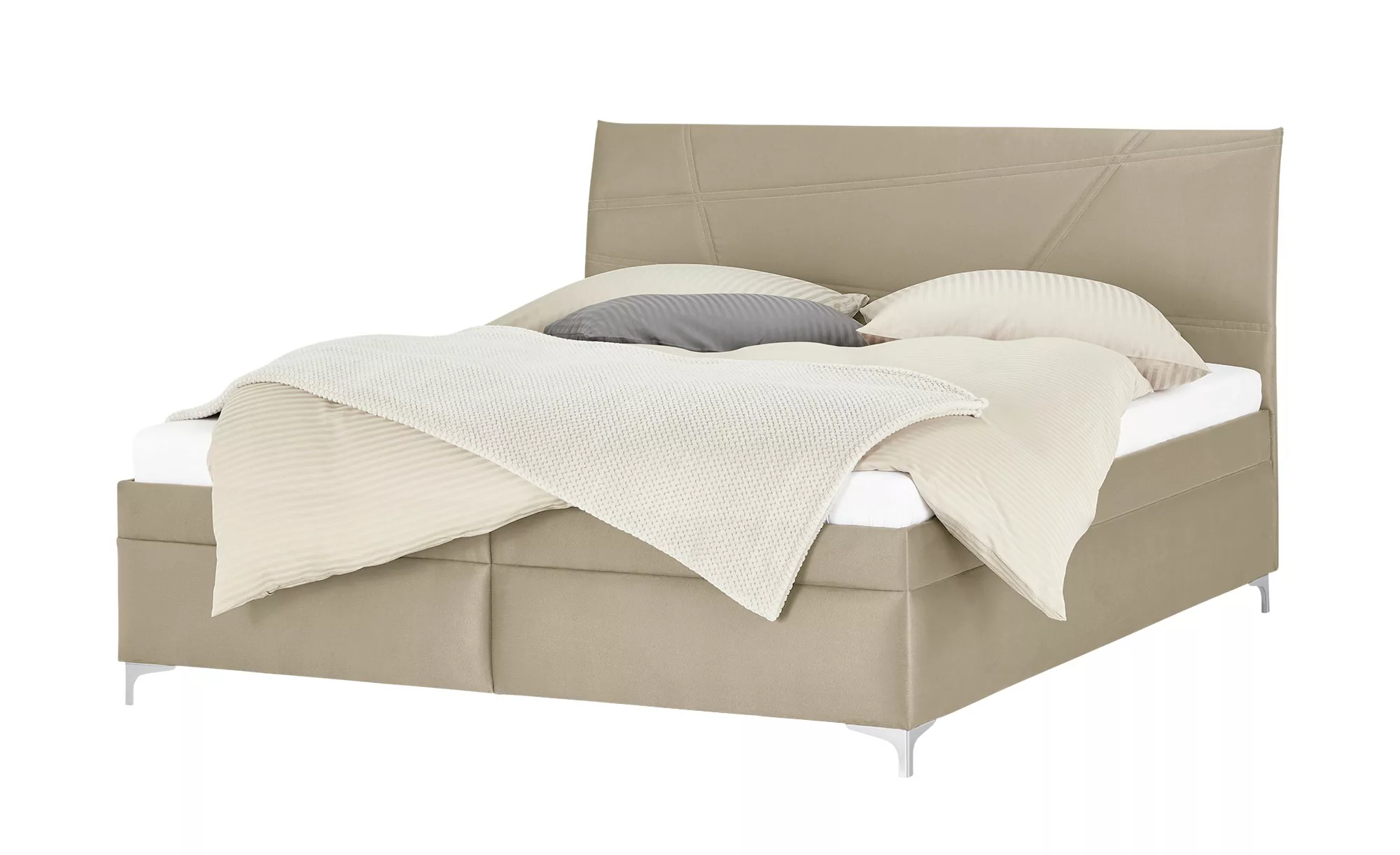 Polsterbett  Lerryn ¦ beige ¦ Maße (cm): B: 146 H: 110 Betten > Komfortbett günstig online kaufen