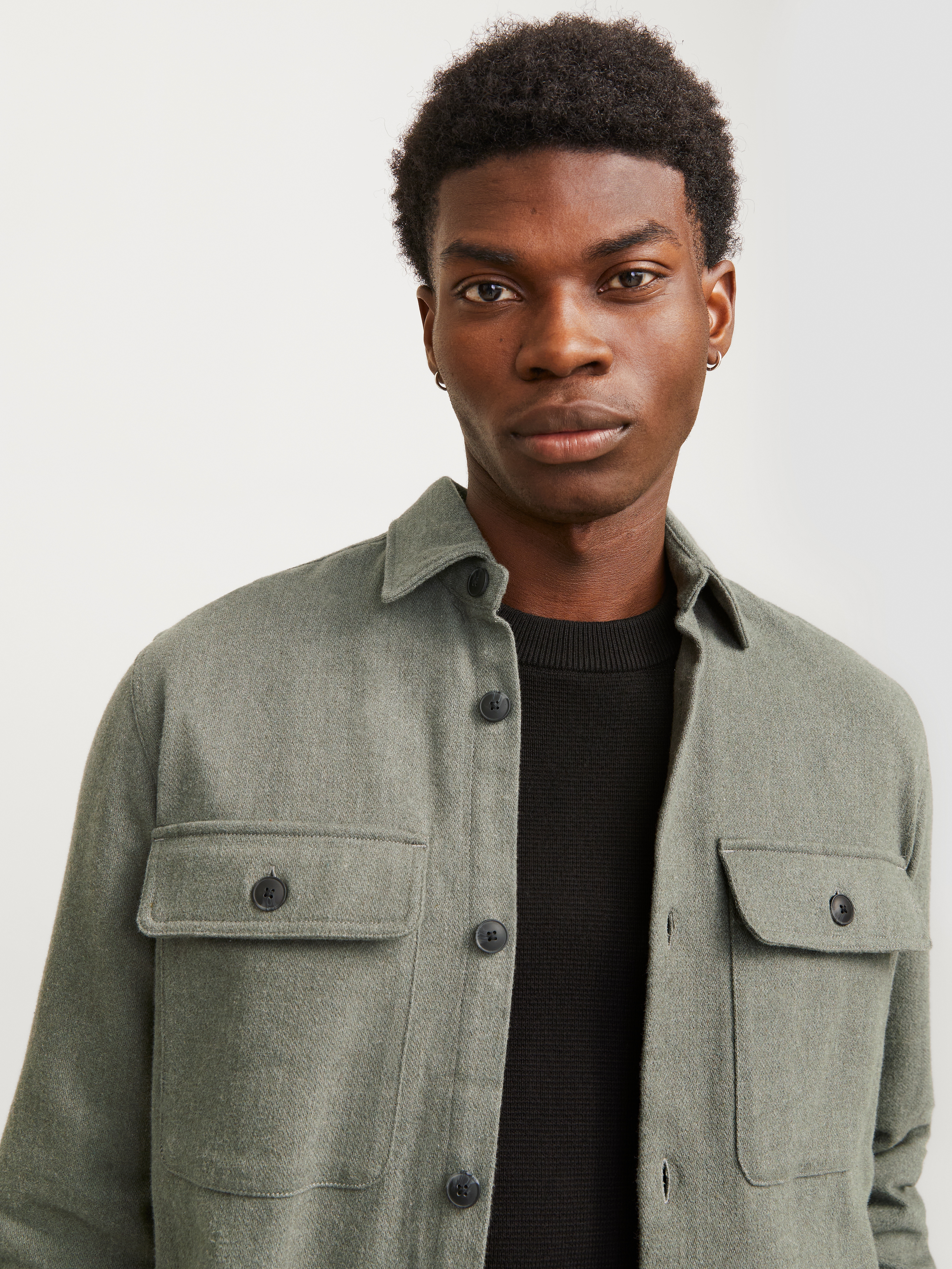 Jack & Jones Langarmhemd "JPRRAYMOND MELANGE SOLID LS OVERSHIRT SN" günstig online kaufen