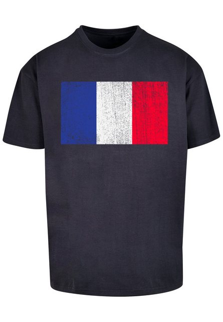 F4NT4STIC T-Shirt France Frankreich Flagge distressed Print günstig online kaufen