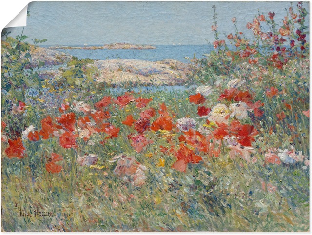 Artland Wandbild "Celia Thaxters Garten 1890.", Blumenwiese, (1 St.), als L günstig online kaufen
