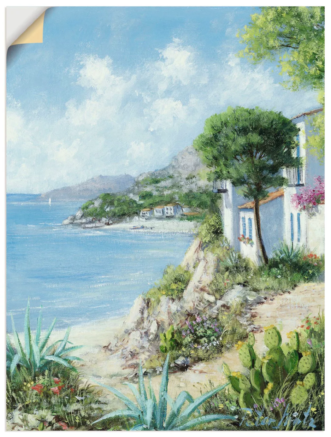 Artland Wandbild "Weg zum Meer", Gewässer, (1 St.), als Leinwandbild, Wanda günstig online kaufen