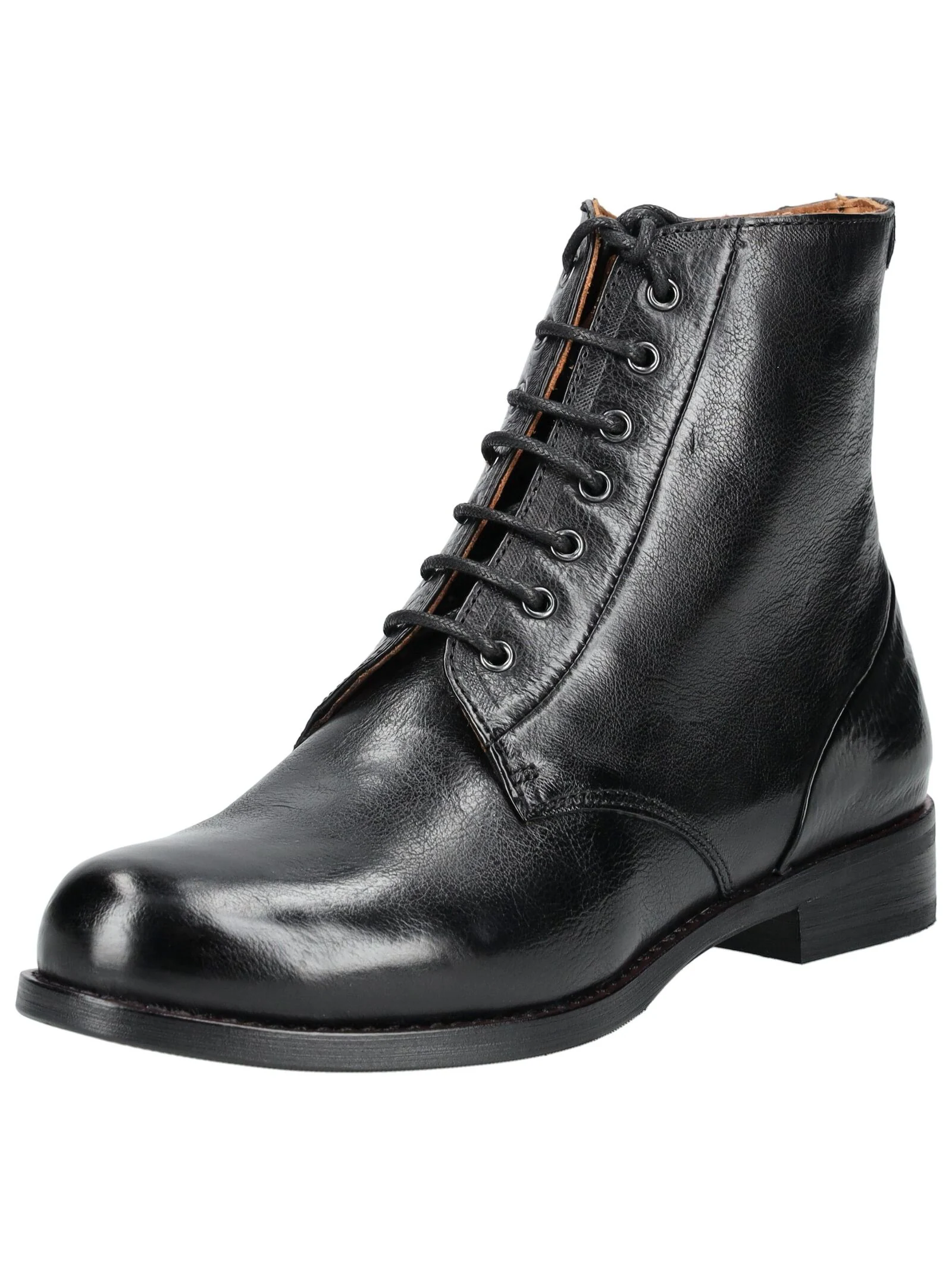 Everybody Schnürstiefelette "Everybody Stiefelette Glattleder" günstig online kaufen