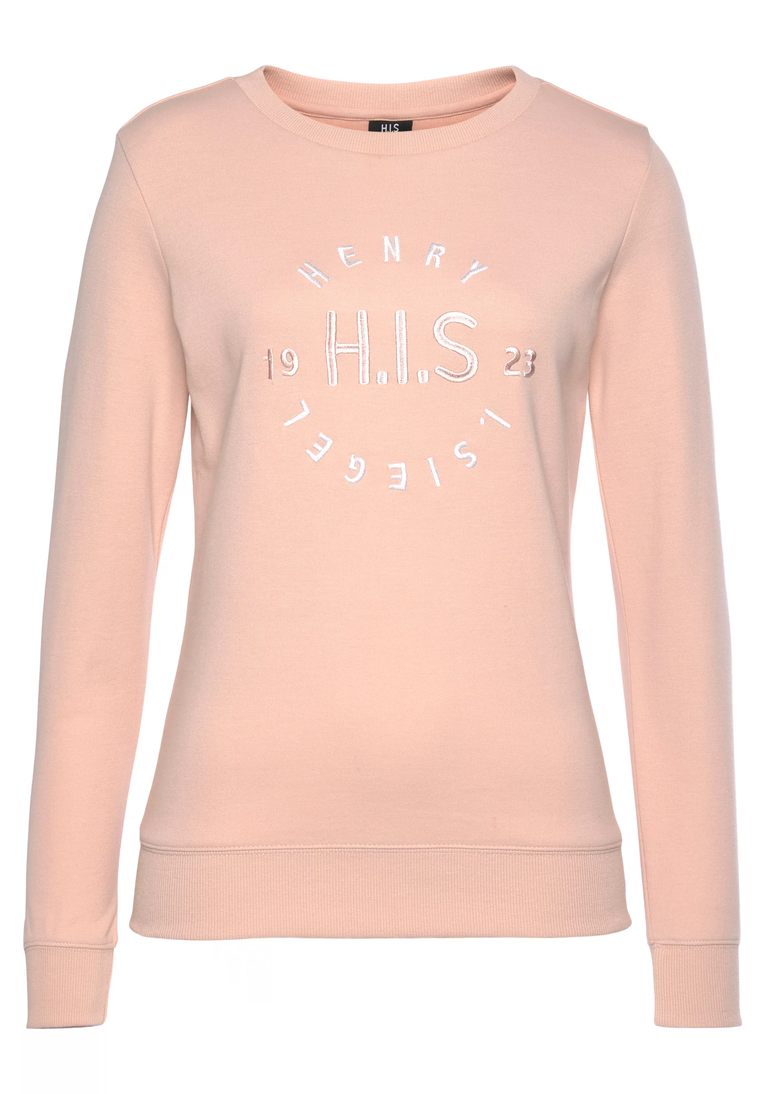 H.I.S Sweatshirt mit großer Logo Stickerei, Loungeanzug günstig online kaufen