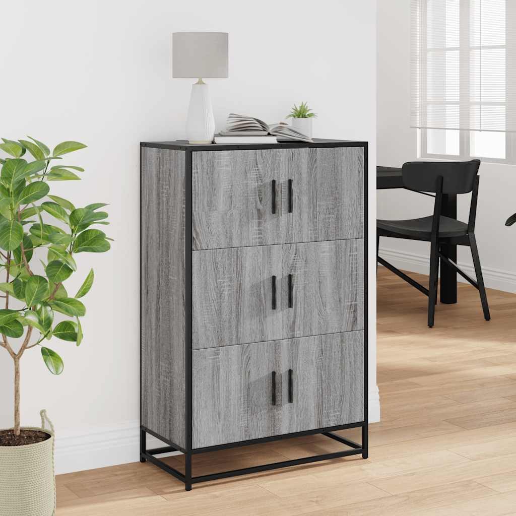vidaXL Highboard Highboard Grau Sonoma 68x35x106,5 günstig online kaufen