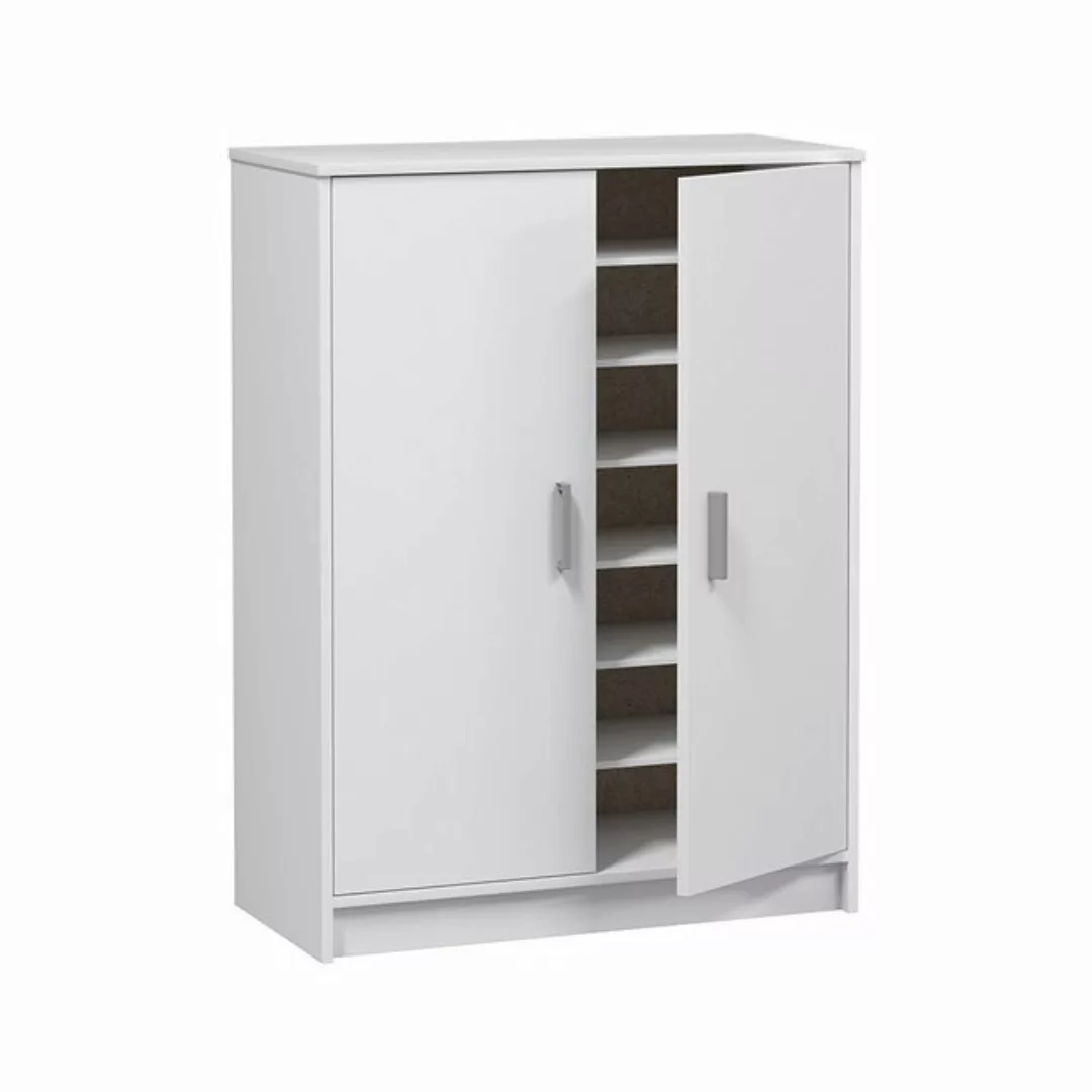 FORES HABITAT Schuhschrank in Weiß - 75x101x36 (BxHxT) günstig online kaufen