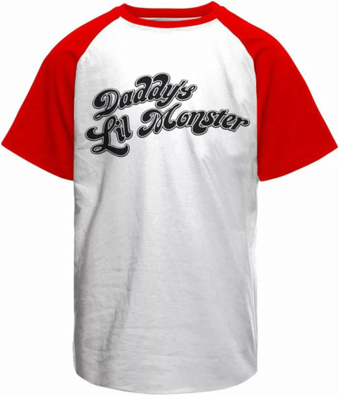 Suicide Squad T-Shirt Daddy´S Lil Monster Baseball Unisex Tee günstig online kaufen