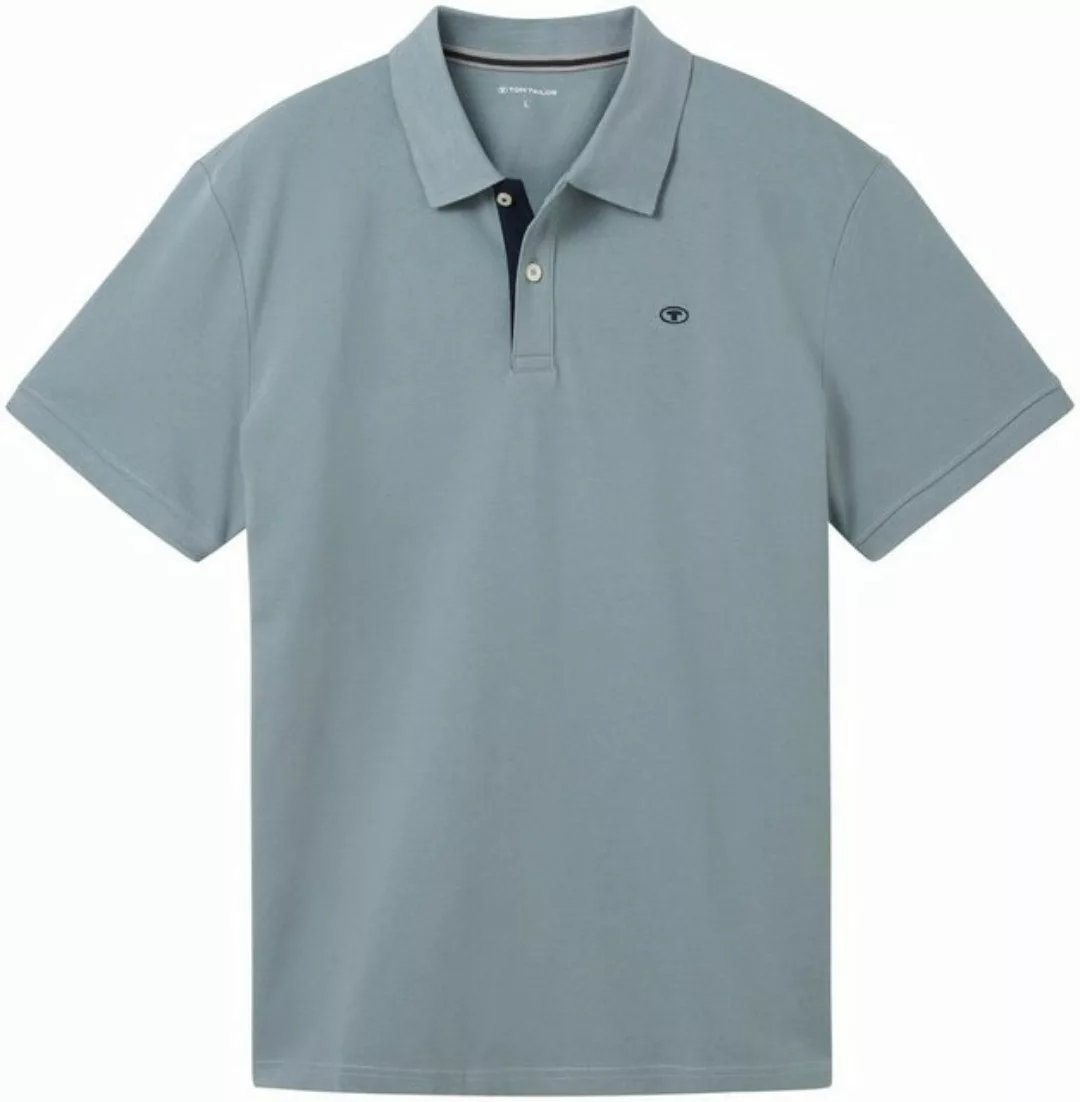 TOM TAILOR Poloshirt mit Knopfleiste und Logo günstig online kaufen