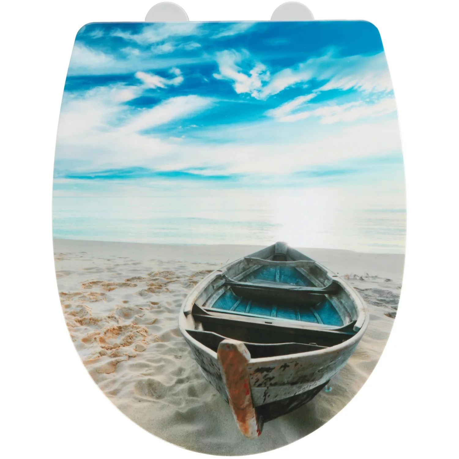 Wenko Premium WC-Sitz Boat High Gloss Thermoplast Mehrfarbig günstig online kaufen