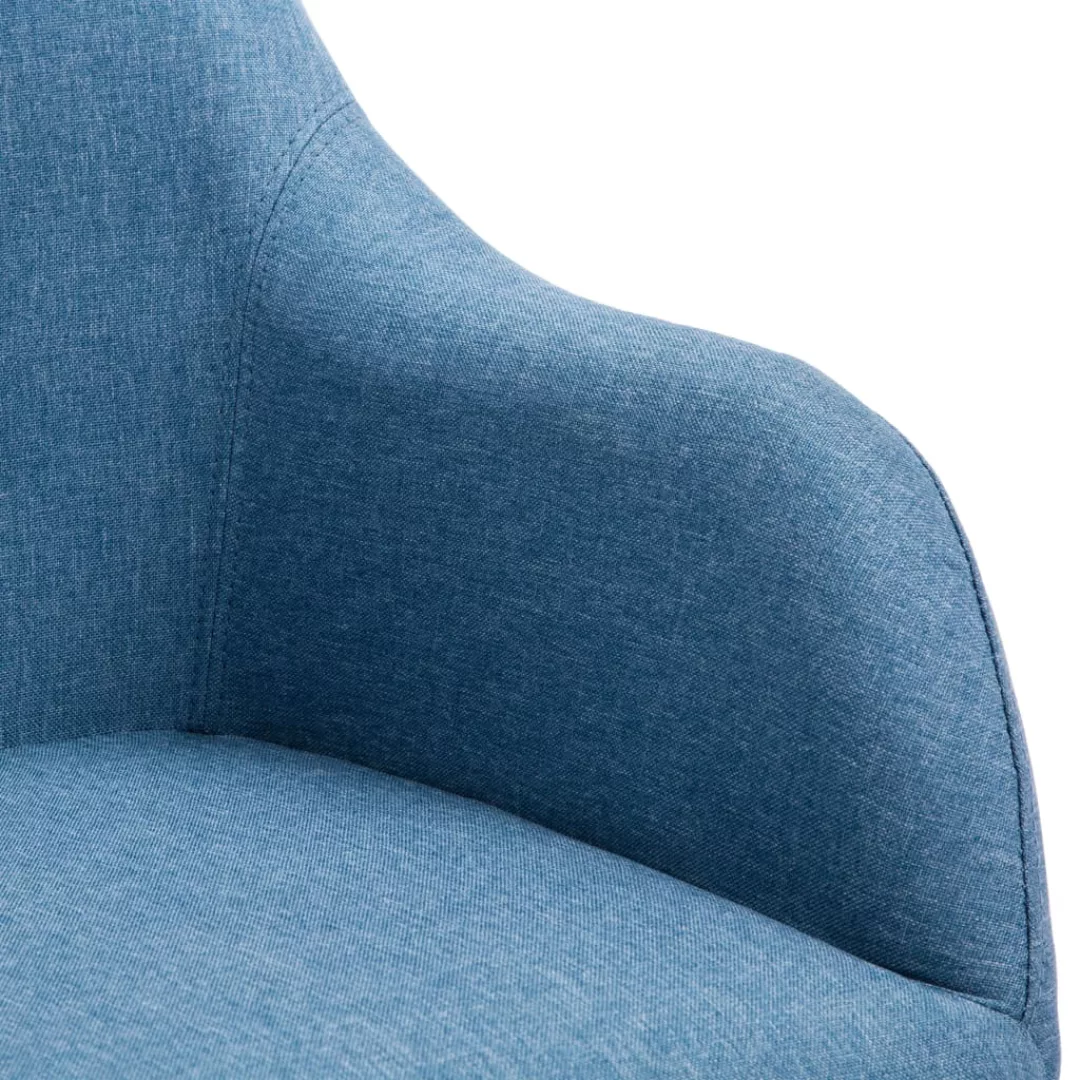 Esszimmerstühle 2 Stk. Blau Stoff günstig online kaufen