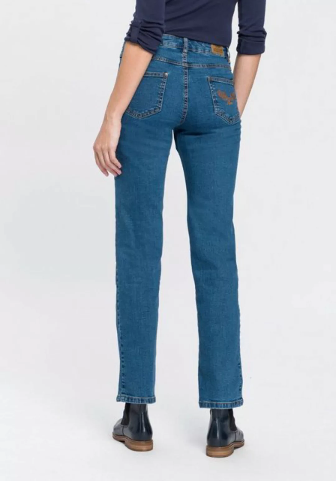 Arizona Gerade Jeans Comfort-Fit High Waist günstig online kaufen