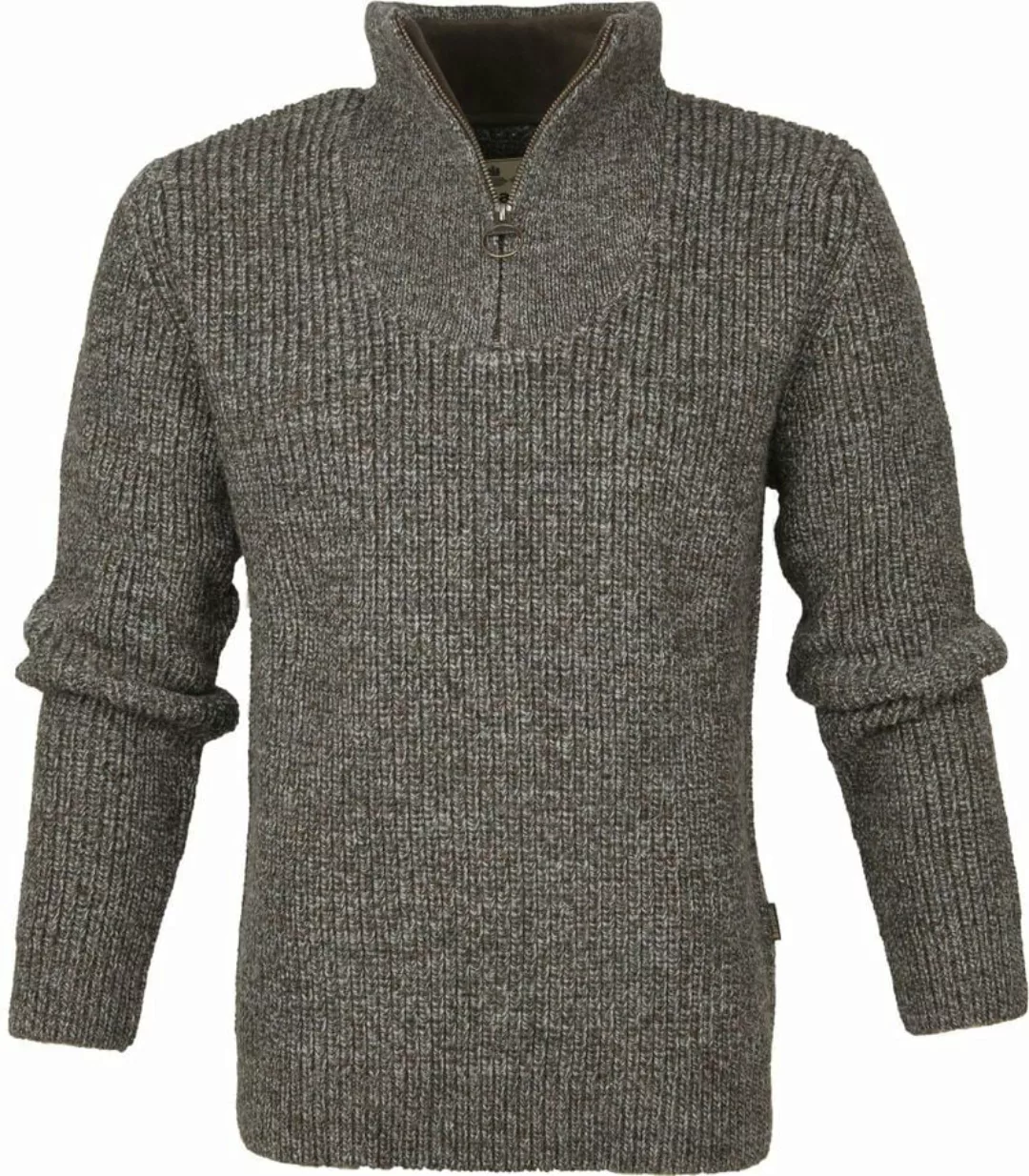 Barbour NewTyne Zip Pullover Wool Dunkelgrün - Größe XXL günstig online kaufen