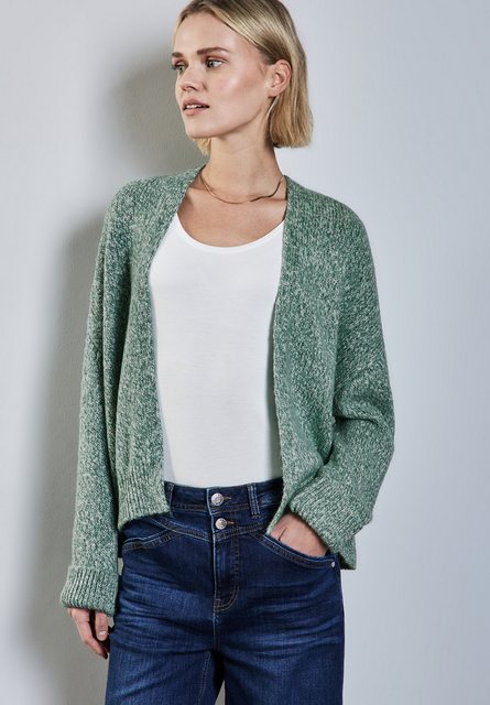 STREET ONE Cardigan in offener Form, in melierter Optik günstig online kaufen