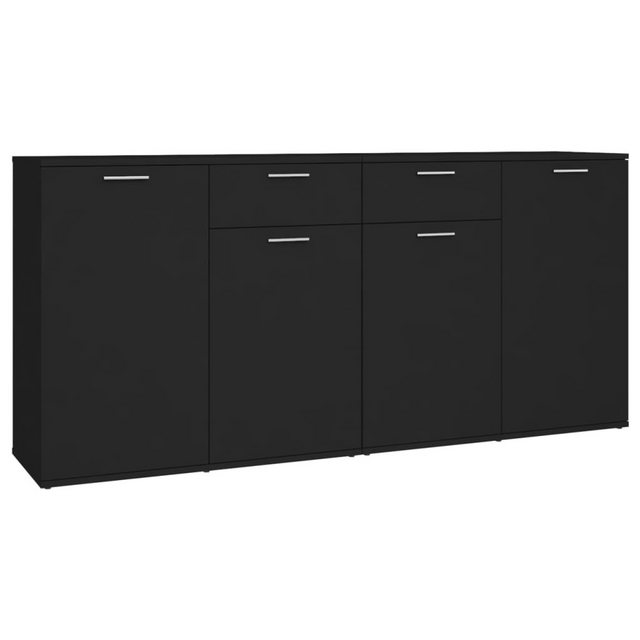 DOTMALL Beistellschrank Sideboard Schwarz 160x36x75 cm Holzwerkstoff günstig online kaufen