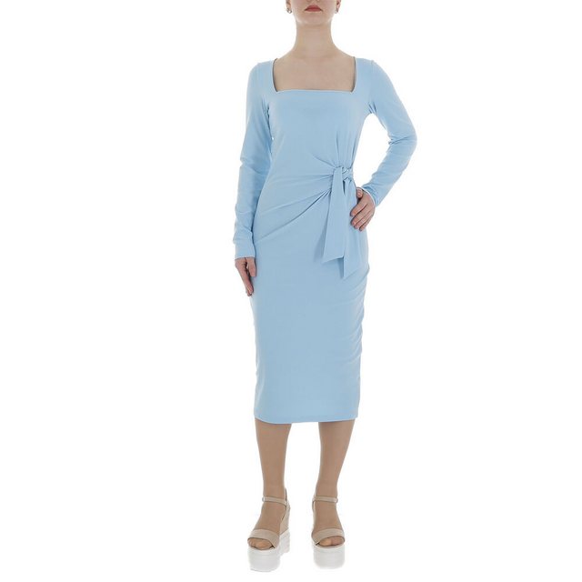 Ital-Design Wickelkleid Damen Elegant Pencil (86365203) Drapiert Stretch Ma günstig online kaufen