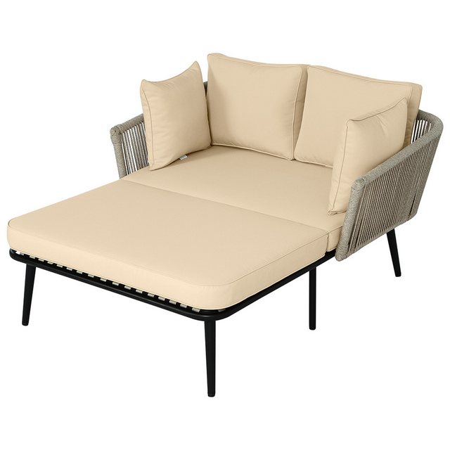 Veepeak Schlafsofa Gartensofa, Outdoor Lounge Stuhl, abnehmbare und waschba günstig online kaufen