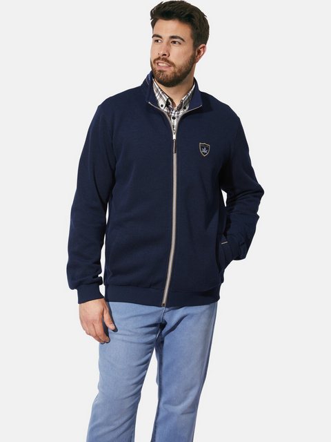 Charles Colby Sweatjacke DUKE FITZWILLOW mit Ellenbogen-Patches günstig online kaufen