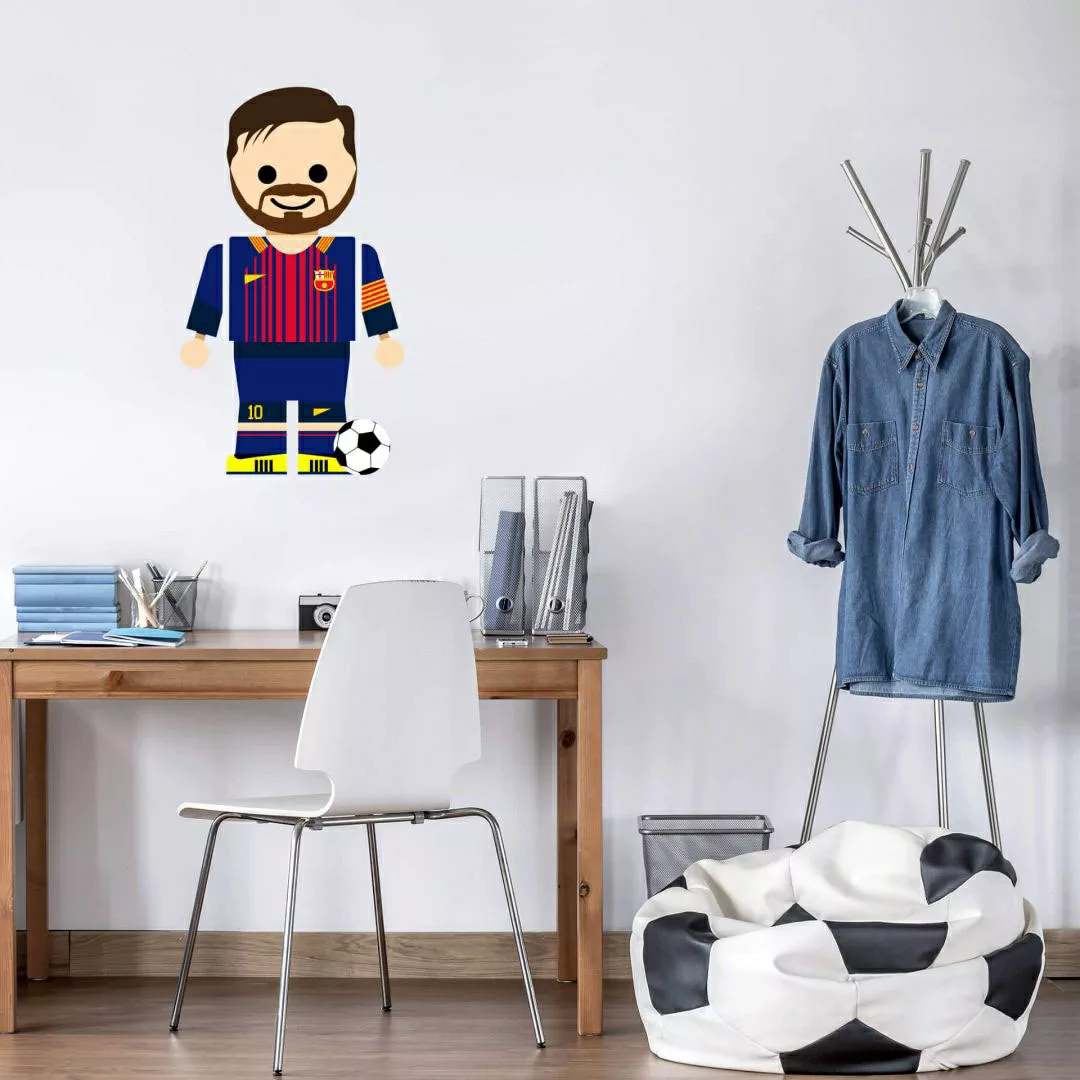 Wall-Art Wandtattoo "Spielfigur Fussball Messi", (1 St.), selbstklebend, en günstig online kaufen