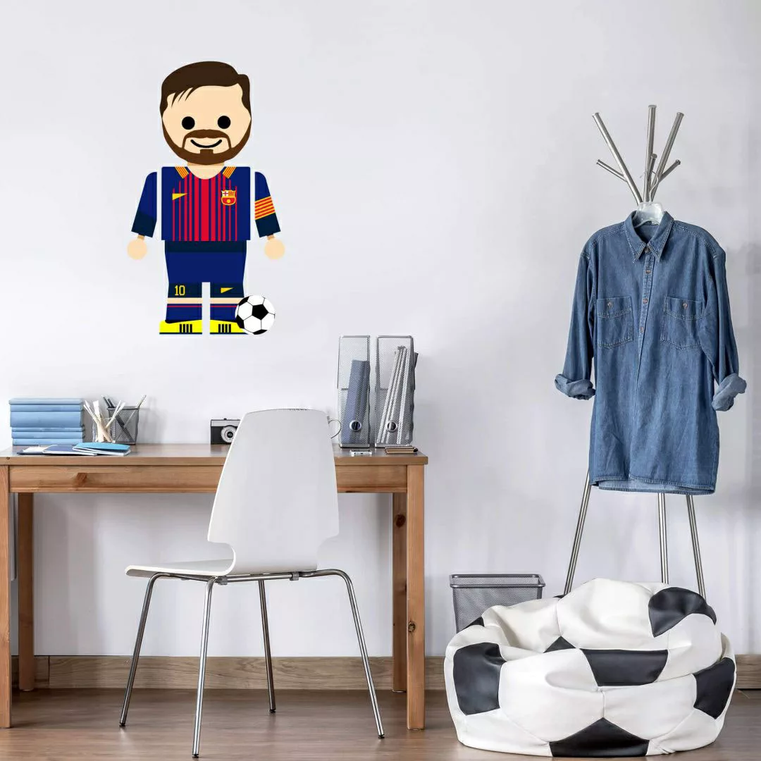 Wall-Art Wandtattoo »Spielfigur Fussball Messi«, (1 St.), selbstklebend, en günstig online kaufen