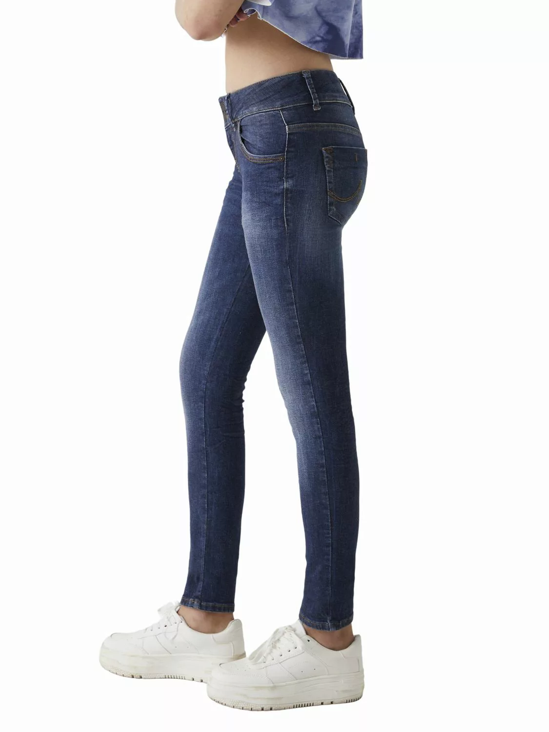 LTB Damen Jeans MOLLY M Super Slim Fit - Blau - Morava Undamaged Wash günstig online kaufen