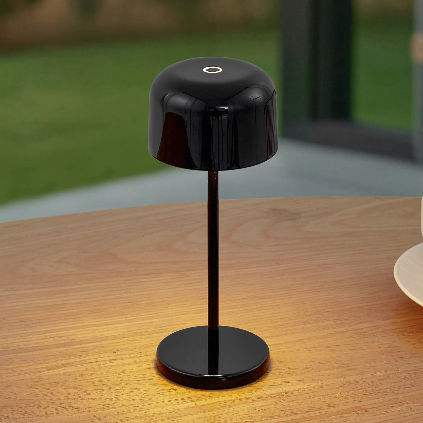 Lucande LED-Akku-Tischleuchte Quill, schwarz, CCT, dimmbar günstig online kaufen