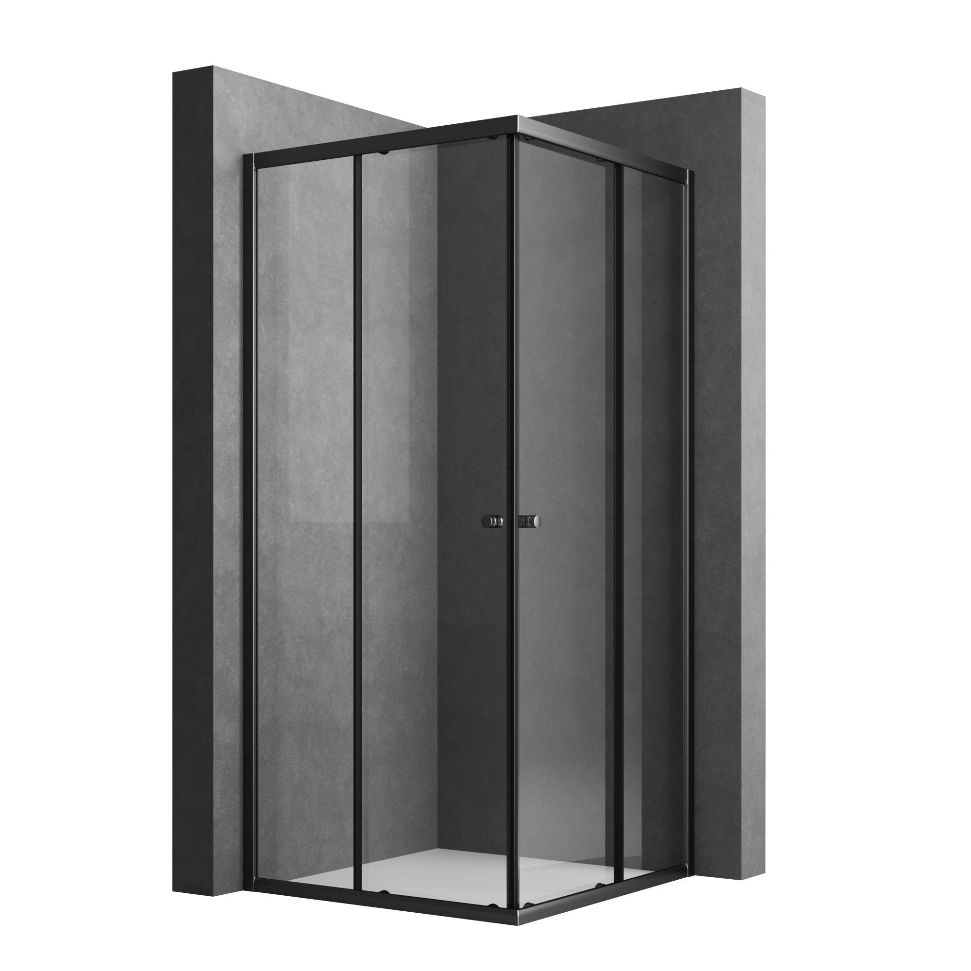 Boromal Eckdusche Duschkabine 75x90 90x75 H:185cm günstig online kaufen