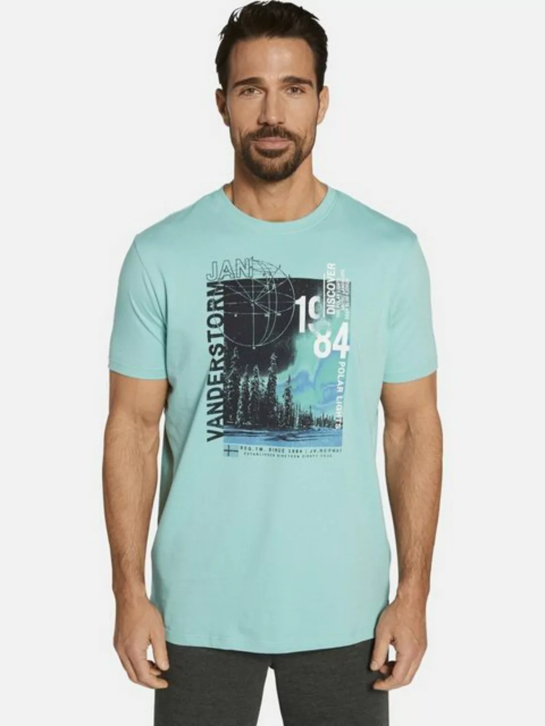 Jan Vanderstorm T-Shirt FLYKS mit seitlichen Schlitzen günstig online kaufen
