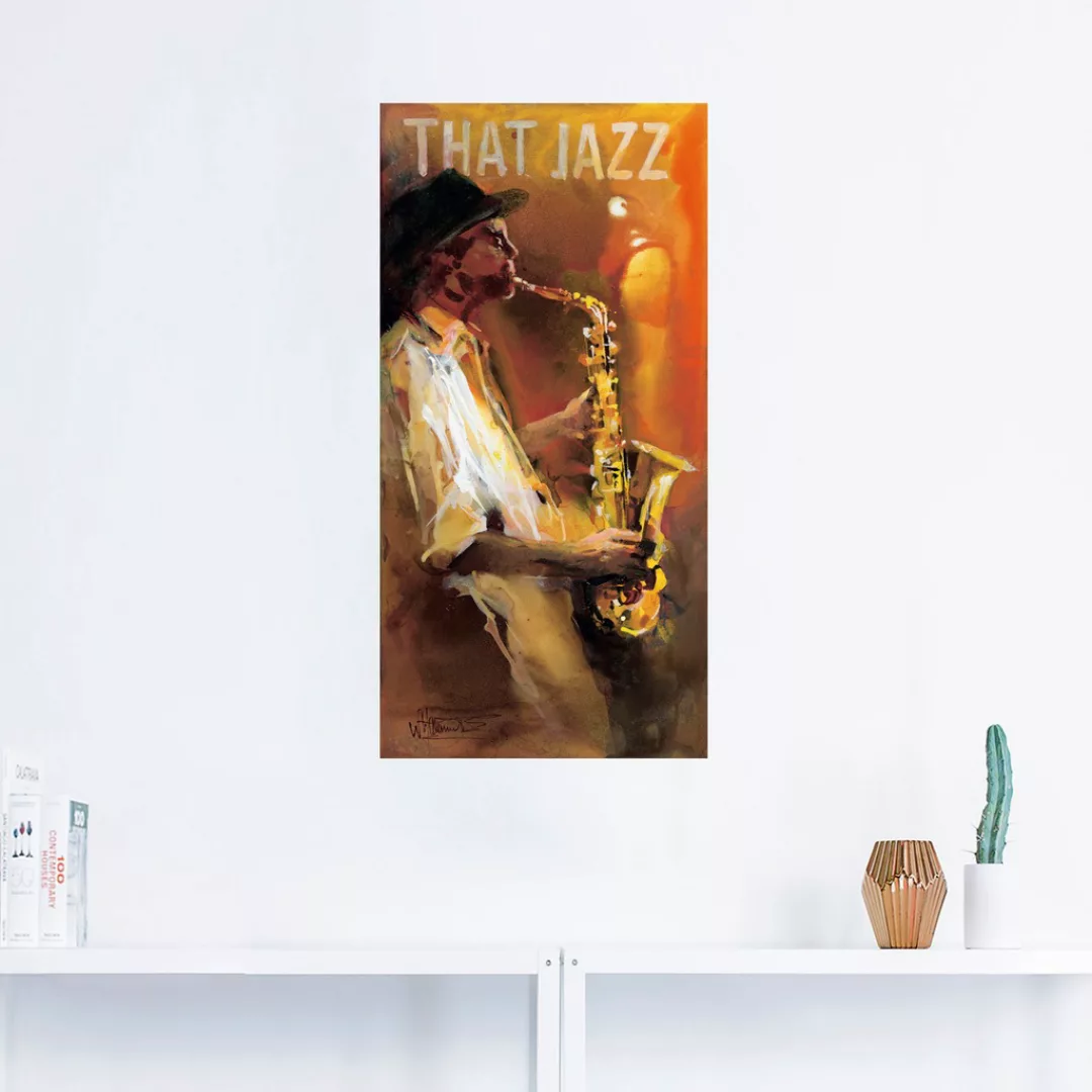Artland Wandbild "Jazz", Musiker, (1 St.), als Poster, Wandaufkleber in ver günstig online kaufen