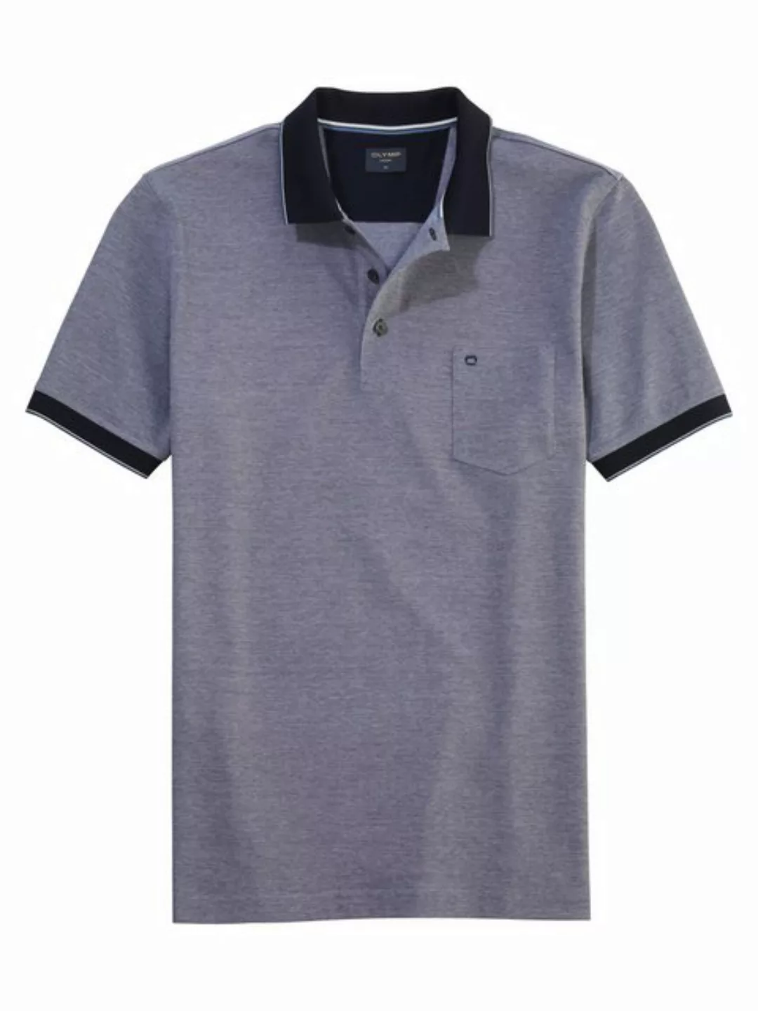 OLYMP Poloshirt Casual Two-Tone Piqué, Seitenschlitzen im Saum günstig online kaufen