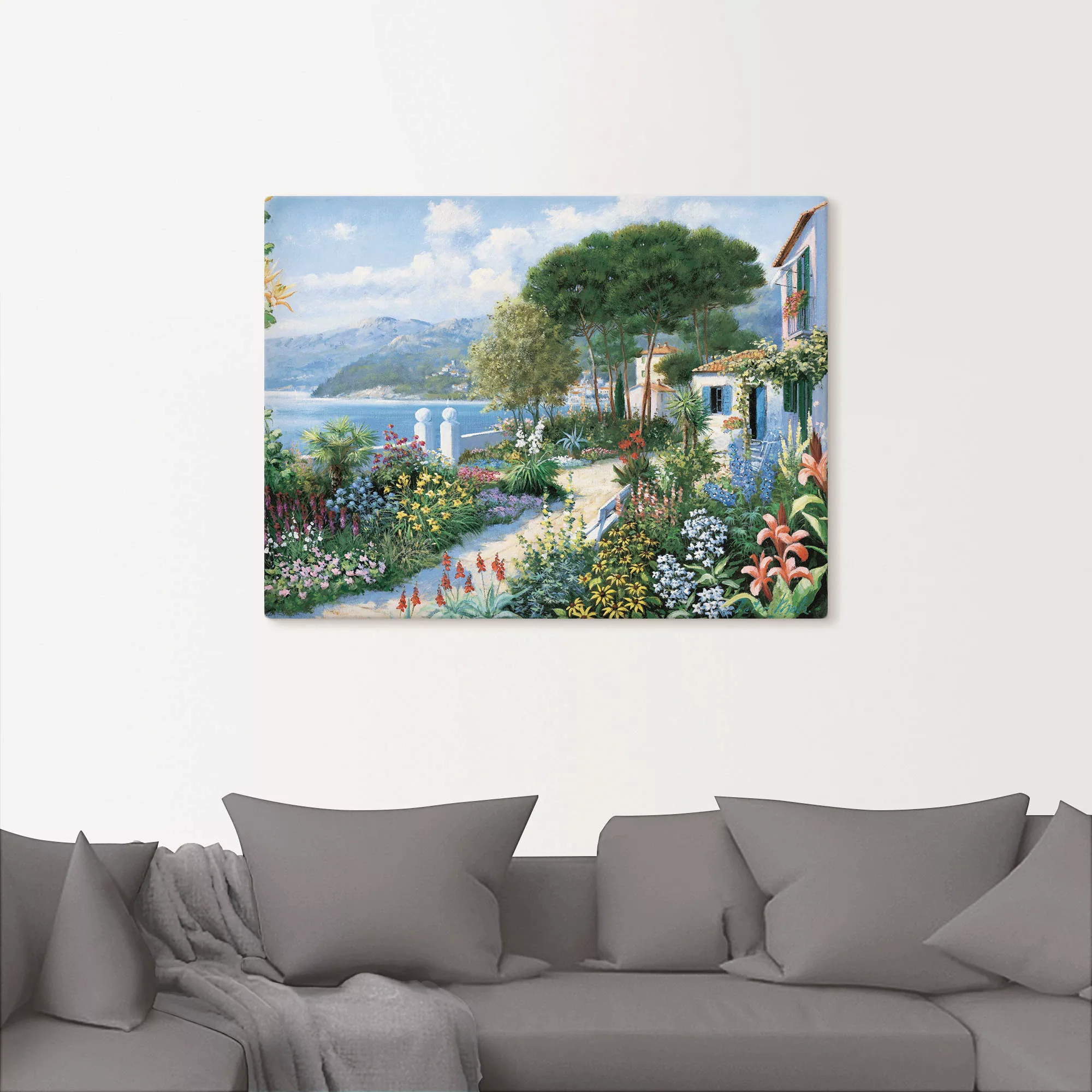 Artland Wandbild "Verstecktes Paradies", Garten, (1 St.), als Leinwandbild, günstig online kaufen