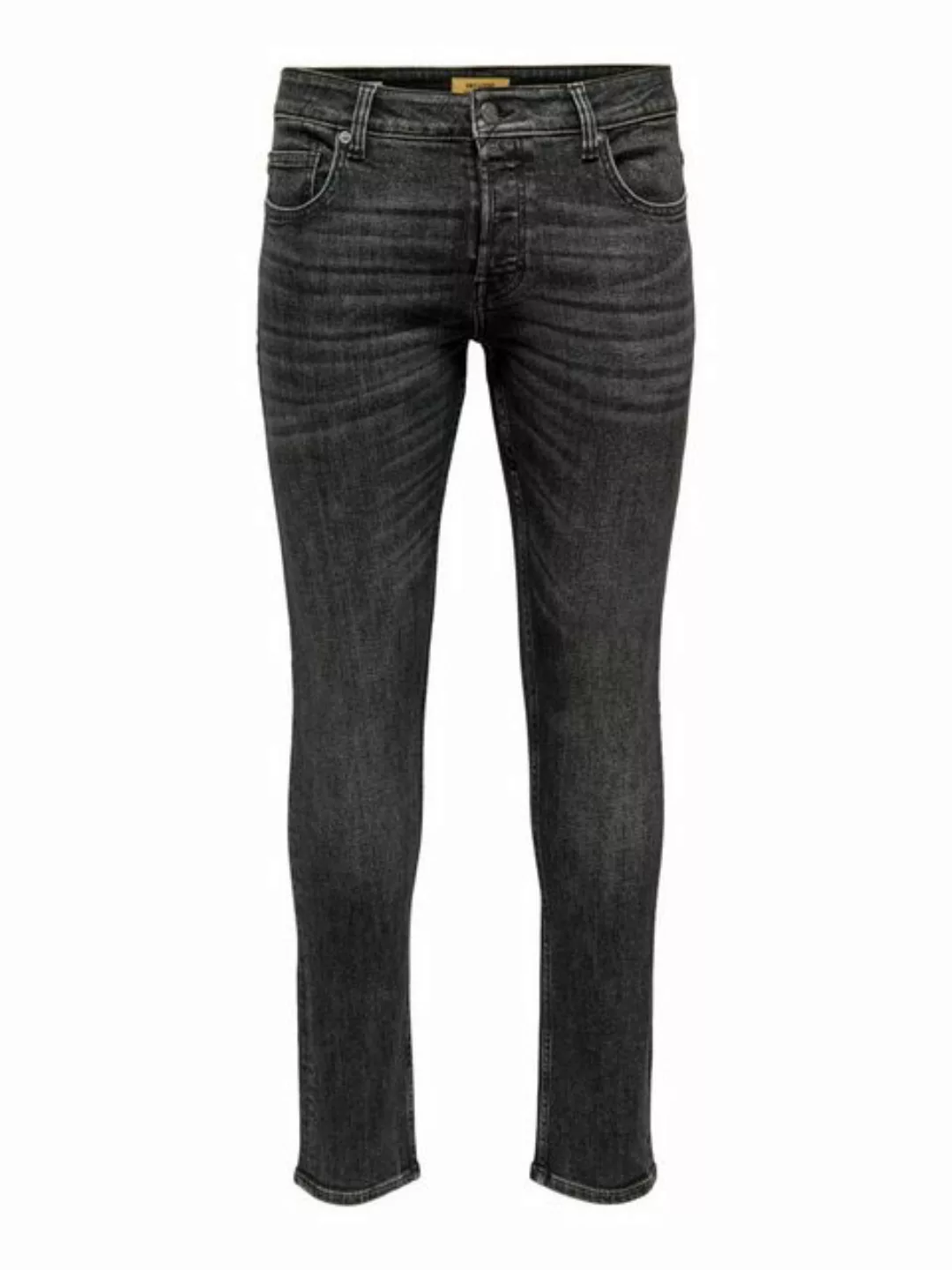 Only & Sons Herren Jeans ONSLOOM SLIM 3145 - Slim Fit - Schwarz - Black Den günstig online kaufen