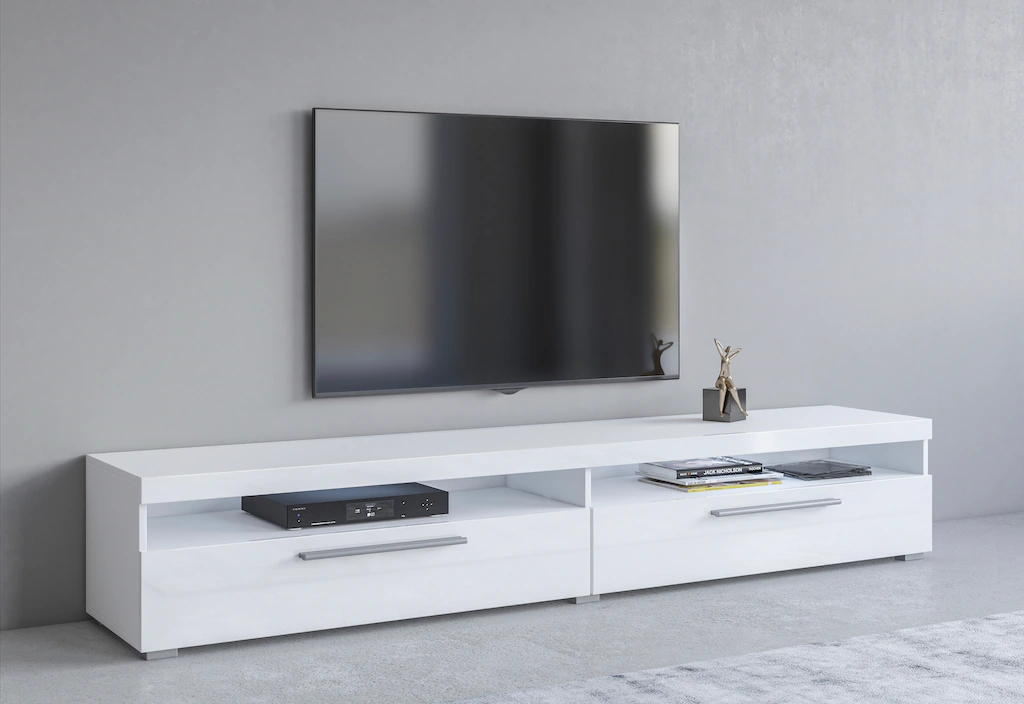 INOSIGN Lowboard "India,Breite 200 cm, stilvolle Fernsehschrank mit offenen günstig online kaufen