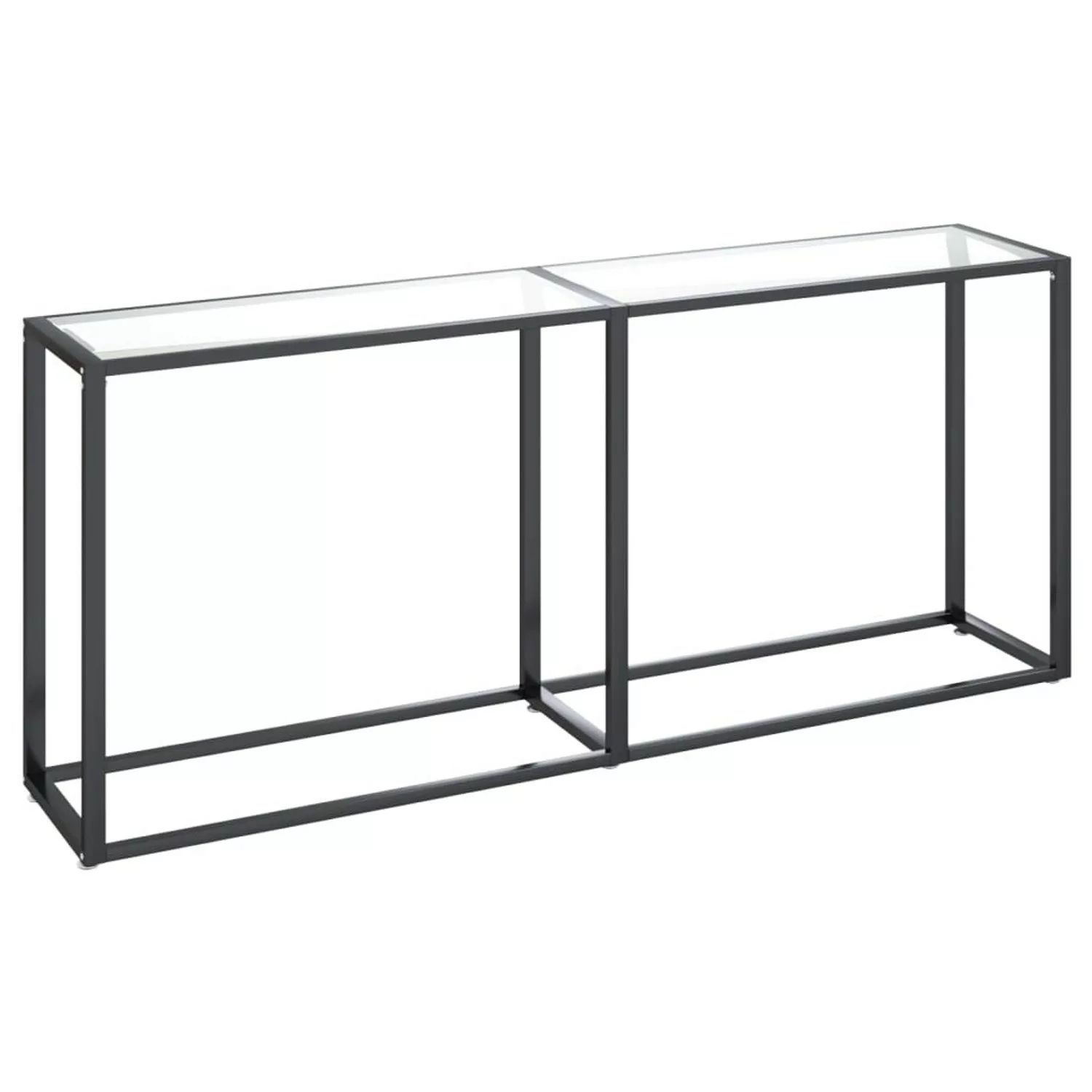 vidaXL Konsolentisch Transparent 180x35x75,5 cm Hartglas günstig online kaufen